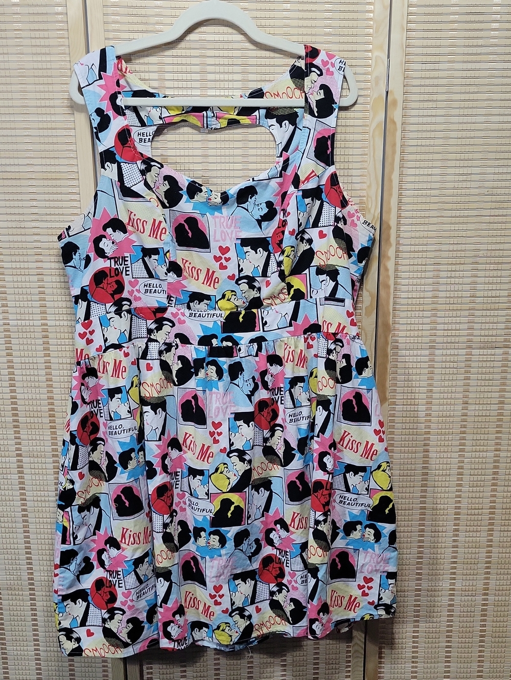 Retro True Love Dress - All Over Pattern - No Tags - See Measurements